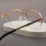 BOSS - Premium Eyewear Frame - L-200 - Gold Black - Image 3