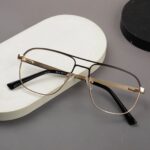 BOSS - Premium Eyewear Frame - L-200 - Gold Black - Image 4