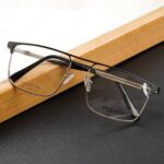 Police - Premium Eyewear Frame - L-204 - Silver Black - screen lense - Image 2