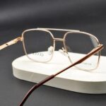 Gucci - Premium Eyewear Frame - L-213 - Gold Maroon - Image 3