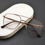 Gucci - Premium Eyewear Frame - L-213 - Gold Maroon - Image 4