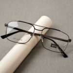 Mont Blanc - Premium Eyewear Frame - L-216 - Gun Blue - Image 3