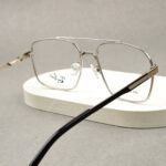 Rayban - Premium Eyewear Frame - L-222 - Silver Black - Image 3