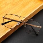 Rayban - Premium Eyewear Frame - L-223 - Gold Black - Image 3