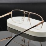 Gucci - Premium Eyewear Frame - L-248 - Gold Black - Image 2