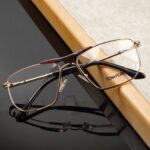Tomford - Premium Eyewear Frame - L-265 - Gold Black - Image 4