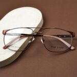 Tomford - Premium Eyewear Frame - L-276 - Gold Maroon - Image 4