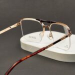 Gucci - Premium Eyewear Frame - L-282 - Gold Black - Image 4