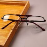 Gucci - Premium Eyewear Frame - L-284 - Maroon Black - Image 2