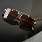 Pure Sight - Rimless Sunglasses - S-1109 - Image 3