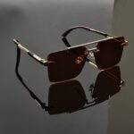 Pure Sight - Rimless Sunglasses - S-1109 - Image 5