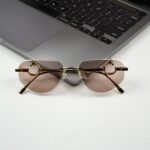 Transition Brown - Rimless Sunglasses - S-1144 - Image 12