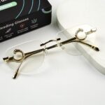 Transition Black- Rimless Sunglasses - S-1145 - Image 10