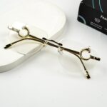 Transition Black- Rimless Sunglasses - S-1145 - Image 9