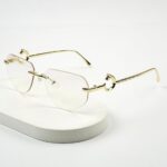 Transition Black- Rimless Sunglasses - S-1145 - Image 7