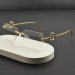 Transition Black- Rimless Sunglasses - S-1145 - Image 5