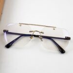 Transition Brown - Rimless Sunglasses - S-1185 - Image 6