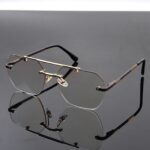 Transition Brown - Rimless Sunglasses - S-1185 - Image 3