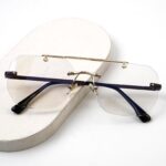 Transition Brown - Rimless Sunglasses - S-1185 - Image 5