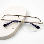 Transition Brown - Rimless Sunglasses - S-1197 - Image 5