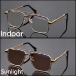 Transition Brown - Rimless Sunglasses - S-1201