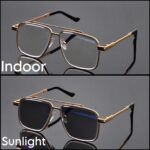 Transition Black - Rimless Sunglasses - S-1202
