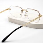 Transition Black - Rimless Sunglasses - S-1205 - Image 4
