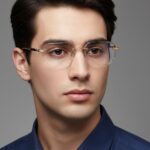 Transition Black - Rimless Sunglasses - S-1205 - Image 2