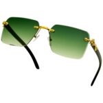 Imperial Edge Mystic Green - Rimless Sunglasses - S-568