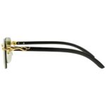 Imperial Edge Mystic Green - Rimless Sunglasses - S-568 - Image 5