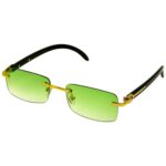 Phantom Olive Mist - Rimless Sunglasses - S-575 - Image 2