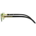 Phantom Olive Mist - Rimless Sunglasses - S-575 - Image 5
