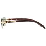 Phantom Aqua Smoke - Rimless Sunglasses - S-576 - Image 5