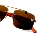 Woodline - Amber Brown - Male Sunglasses - S-611 - Image 10