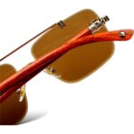Woodline - Amber Brown - Male Sunglasses - S-611 - Image 9