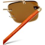 Woodline - Amber Brown - Male Sunglasses - S-611 - Image 6