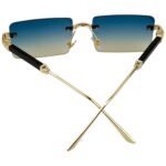 Rimless Frame - Blue Haze - Male Sunglasses - S-635 - Image 6