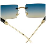 Rimless Frame - Blue Haze - Male Sunglasses - S-635 - Image 8