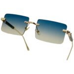 Rimless Frame - Blue Haze - Male Sunglasses - S-635