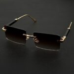 Rimless Frame - Smoke - Male Sunglasses - S-638 - Image 4