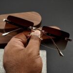 Rimless Frame - Smoke - Male Sunglasses - S-638 - Image 5