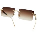 Rimless Frame - Smoke - Male Sunglasses - S-638 - Image 2