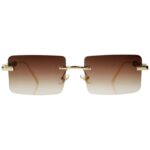 Rimless Frame - Smoke - Male Sunglasses - S-638 - Image 9