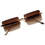 Rimless Frame - Smoke - Male Sunglasses - S-638