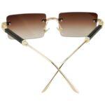 Rimless Frame - Smoke - Male Sunglasses - S-638 - Image 7