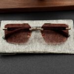 Rimless Frame - Smoke - Male Sunglasses - S-653 - Image 9