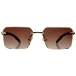 Rimless Frame - Smoke - Male Sunglasses - S-653 - Image 5