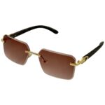 Rimless Frame - Smoke - Male Sunglasses - S-653 - Image 2