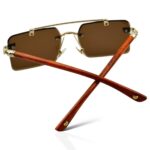 Woodline - Midnight Brown - Rimless Sunglasses - S-853 - Image 6