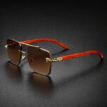 Woodline - Amber Brown - Male Sunglasses - S-611